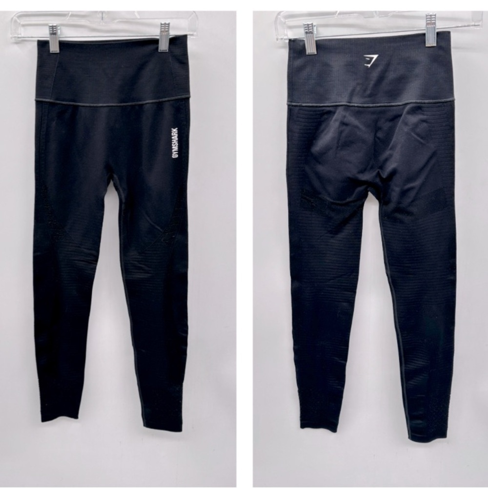 GYMSHARK High rise activewear woman black athleisure snug fit ankle legging S